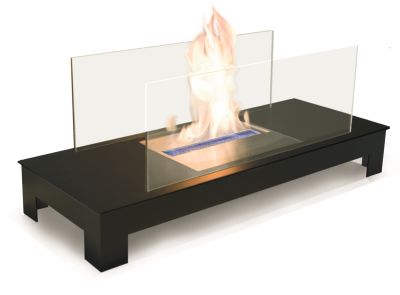 Floor Flame Ethanol Fireplace Radius